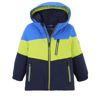 First Instinct Winterjacke FISW 3 (PFC-frei, wasser- und winddicht) neongelb/blau Kleinkinder