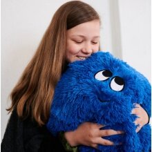 Flauschn Kuschelkissen Buddy 50cm blau - 1 Stück