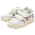 Gola Sneaker Grandslam Trident 2025 (PU,Klettverschluss) weiss/pastelrosa/graublau Kinder