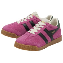 Gola Sneaker Elan 2025 (Wildleder,Schnürverschluss) fuchsiapink/schwarz/immergrün Kinder