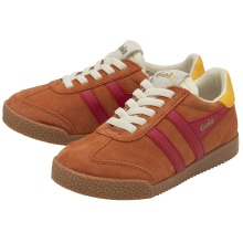 Gola Sneaker Elan 2025 (Wildleder,Schnürverschluss) dunkelorange/rot/sonnengelb Kinder