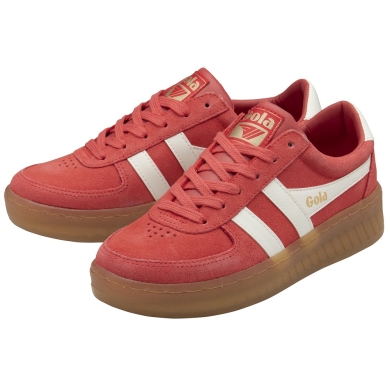 Gola Sneaker Grandslam Wildleder 2025 korallrot/weiss Damen