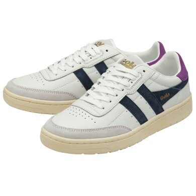 Gola Sneaker Falcon Leder 2024 weiss/navyblau/violett Damen