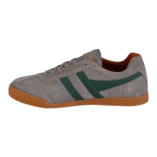 Gola Sneaker Harrier Suede-Leder 2024 hellgrau/dunkelgrün/orange Herren