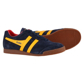 Gola Sneaker Harrier Suede-Leder navyblau/gelb/rot Herren