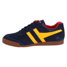 Gola Sneaker Harrier Suede-Leder navyblau/gelb/rot Herren