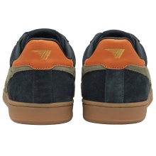 Gola Sneaker Equipe II Suede-Leder 2024 navyblau/khakigrün/orange Herren