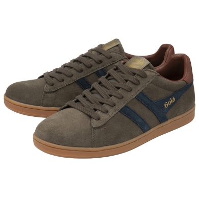 Gola Sneaker Equipe II Suede-Leder 2024 braun/navyblau/rostrot Herren