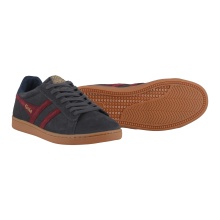 Gola Sneaker Equipe II Suede-Leder 2024 anthrazit/rot/navyblau Herren