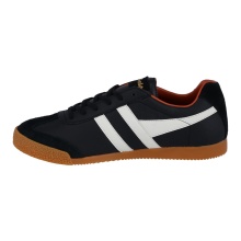 Gola Sneaker Harrier Leder schwarz/weiss/orange Herren