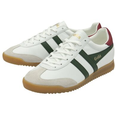 Gola Sneaker Torpedo Leder 2024 weiss/dunkelgrün/weinrot Herren