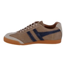 Gola Sneaker Harrier Suede-Leder Knightsbridge 2024 - Made in England - hellbraun/navyblau Herren