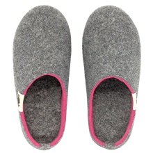 Gumbies Hausschuhe Slipper grau/pink Damen