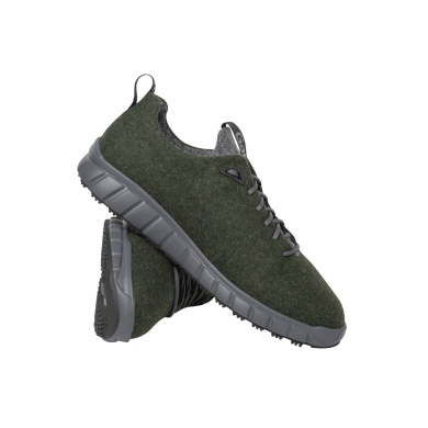 Ganter Sneaker Evo Merinowolle (Merino-Walkloden für guten Klimakomfort) olivegrün/anthrazit Herren