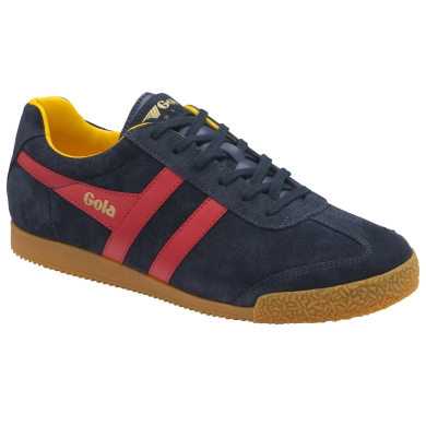 Gola Sneaker Harrier Suede-Leder navyblau/rot/gelb Herren