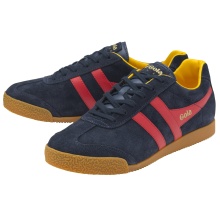 Gola Sneaker Harrier Suede-Leder navyblau/rot/gelb Herren