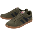 Gola Sneaker Equipe Suede-Leder khakigrün/navyblau/gum Herren