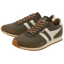 Gola Sneaker Track Mesh 2 317 - Made in England - darkkhaki/tobacco/offwhite Herren