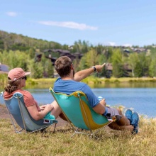 Grand Trunk Campingstuhl Alite Mantis Chair (schneller, leichter, einfacher Zusammenbau) gelb/türkisblau