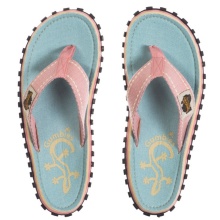 Gumbies Zehensandalen Original Flip Flops blau/pink Damen