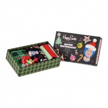 Happy Socks Tagessocke Crew Seize the Season Holiday Geschenkbox 3er