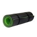 HMS Fitness YM06 Fitness-/Yogamatte Premium grün/schwarz 180x60x0,8cm