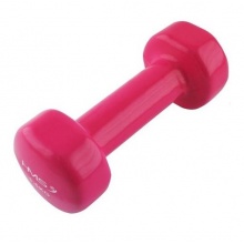 HMS Fitness 17023 Kurzhantel aus Gusseisen mit Vinylbeschichtung 1,5kg pink - 1 Stück