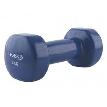 HMS Fitness Kurzhantel 17023 (Gusseisen, Vinylbeschichtung) 3kg blau - 1 Stück