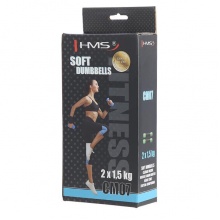 HMS Fitness CM07 weiche Kurzhanteln (2x1,5kg) schwarz/grün