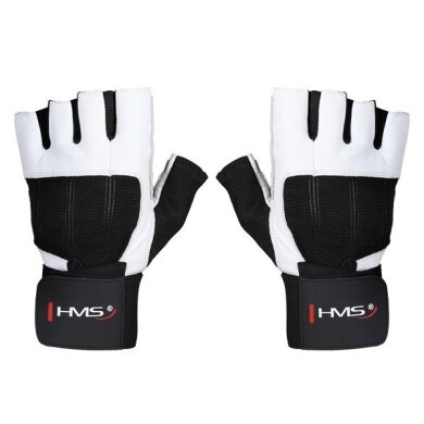 HMS Fitness Handschuhe RST04 weiss/schwarz