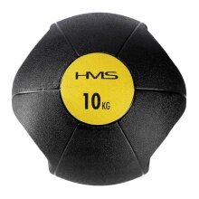 HMS Fitness Medizinball NKU10 mit Griffen 10kg schwarz