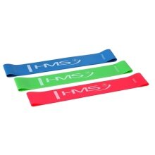 HMS Premium Widerstandsband GU04 Slim Set (blau, grün, rot) - 3 Stück