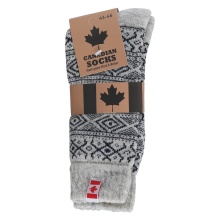 HomeOfSocks Wollsocken Flag Canada biege/navy - 1 Paar