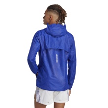 adidas Lauf-Trainingsjacke Adizero WIND.RDY (schmall, atmungsaktiv, reflektierende Details) blau Herren