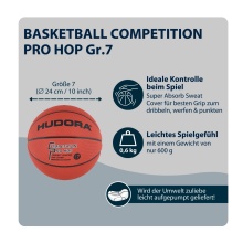 Hudora Basketball Competition Pro Hop (Größe 7) braun