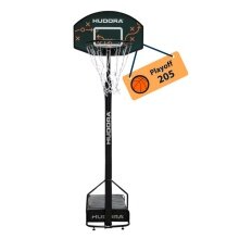 Hudora Basketballständer Playoff 205 (höhenverstellbar/fester Stand/Sicher/langlebig) - 157cm-205cm