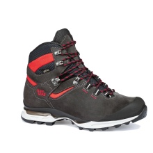 Hanwag Wanderschuhe Tatra Light GTX (Velourleder, wasserdicht, Trekking) asphaltgrau/rot Herren