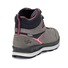 Hanwag Wanderschuhe Blueridge ES (Veloursleder, wasserdicht) hellgrau/pink Damen