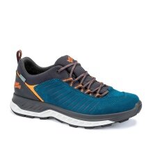 Hanwag Wanderschuhe Blueridge Low ES (Veloursleder, wasserdicht) blau/orange Herren