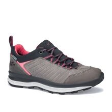 Hanwag Wanderschuhe Blueridge Low ES (Veloursleder, wasserdicht) hellgrau/pink Damen