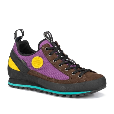 Hanwag Wander-Travelschuhe Rotpunkt Low GTX (Veloursleder, wasserdicht) braun/violett Herren