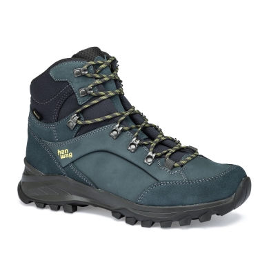 Hanwag Wanderschuhe Banks GTX (Nubukleder, wasserdicht) stahlblau/sulphur Herren