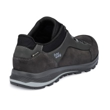 Hanwag Wanderschuhe Banks Low GTX (Nubuk-und Veloursleder, wasserdicht) asphaltgrau/schwarz Herren