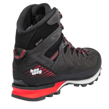 Hanwag Bergwanderschuhe Makra Pro GTX (Veloursleder, wasserdicht, Bergsteigen) asphaltgrau/rot Herren