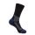 Hanwag Trekkingsocke Crew Trek Merino Sock (Merinowolle, hoher Tragekomfort) schwarz/blau - 1 Paar