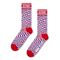 Happy Socks Tagessocke Crew Elton John Striped rot - 1 Paar