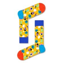 Happy Socks Tagessocke Crew Fantasy Eggs gelb 1er