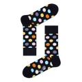 Happy Socks Tagessocke Crew Big Dot schwarz - 1 Paar