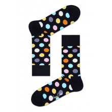 Happy Socks Tagessocke Crew Big Dot schwarz - 1 Paar