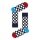 Happy Socks Tagessocke Crew Big Dot Snowman (Schneemann) navyblau - 1 Paar